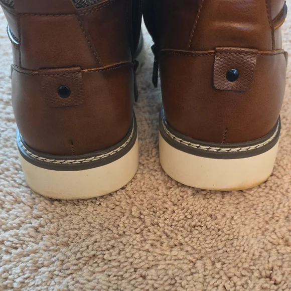 Steve Madden Chestnut Leather Ankle Boots - Picture 4 of 5